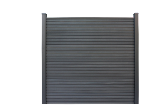 Composiet schutting Rhombus zwart