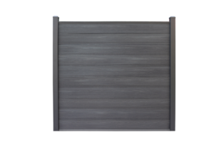 Composiet schutting zwart
